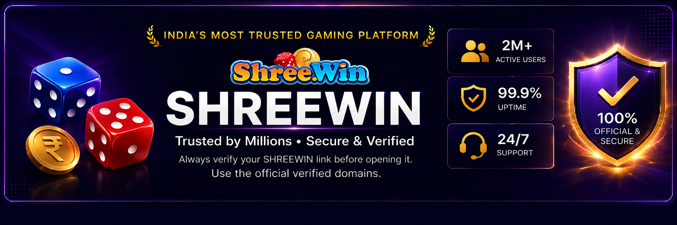 SHREEWIN trusted gaming platform